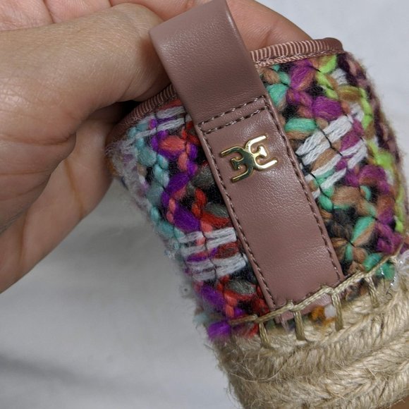 Sam Edelman Tweed Platform Espadrilles Size 6 - Picture 7 of 8